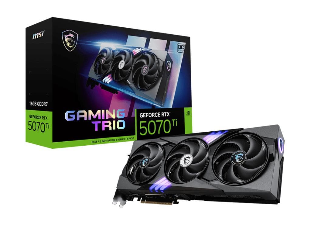 MSI GeForce RTX 5070 Ti 16G Gaming Trio OC 16 GB GDDR7 graafikakaart