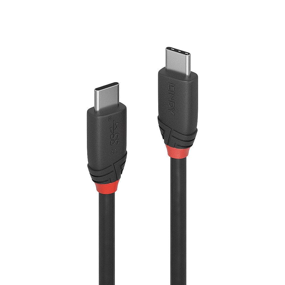 LINDY USB 3.2 C-C 1.5м кабель черный 36907