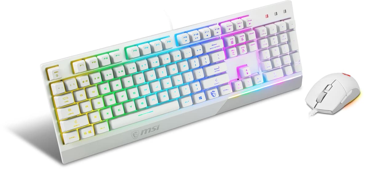 MSI Vigor GK30 Combo White - Wired Gaming Keyboard and Mouse Set