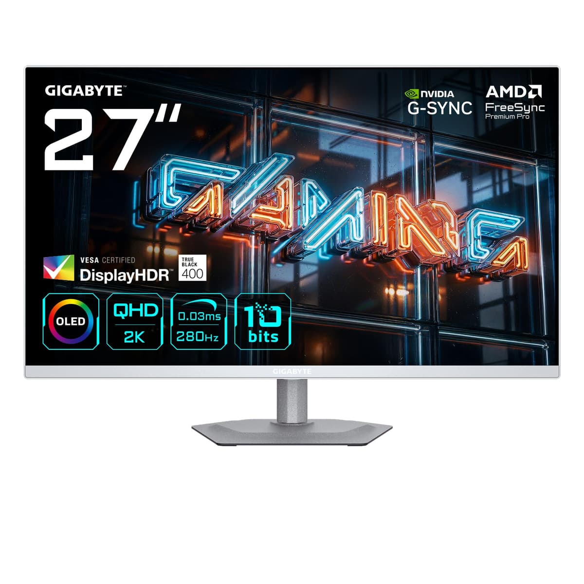 Monitor|GIGABYTE|27 "|2560 x 1440 pixels|Quad HD|Native aspect ratio 16:9|QD-OLED|Flat|MO27Q2AICEEK