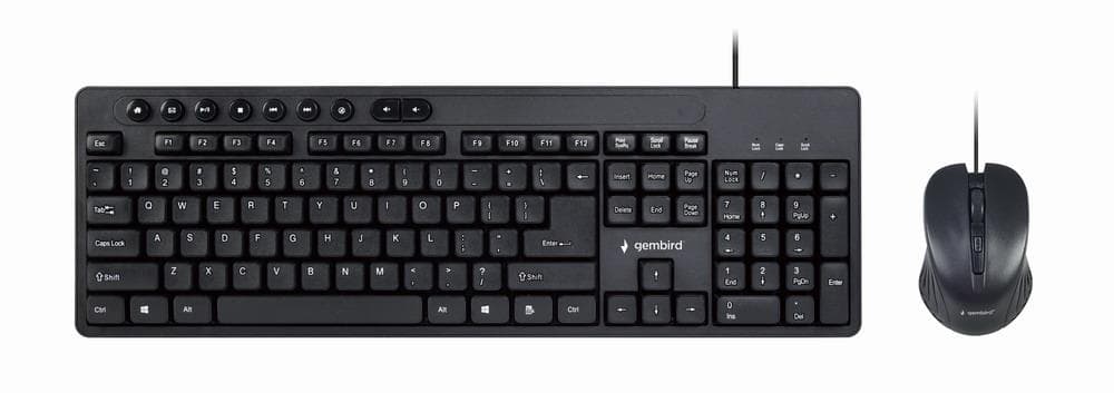 Gembird USB klaviatuur + hiir komplekt (ENG)