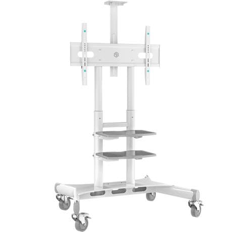 ONKRON TS1881-W Mobile TV Floor Stand for 50"–86" TVs – White