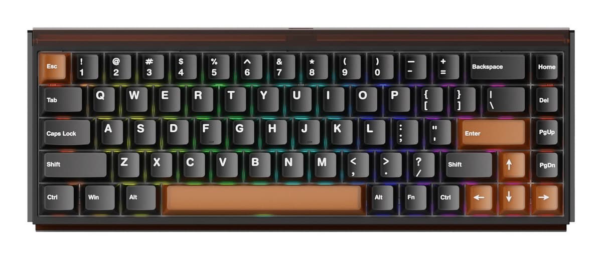 AKKO RAY68-HE juhtmeta klaviatuur 65% must