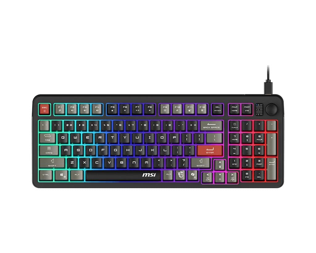 MSI Forge GK110 US Black RGB Membrane Gaming Keyboard
