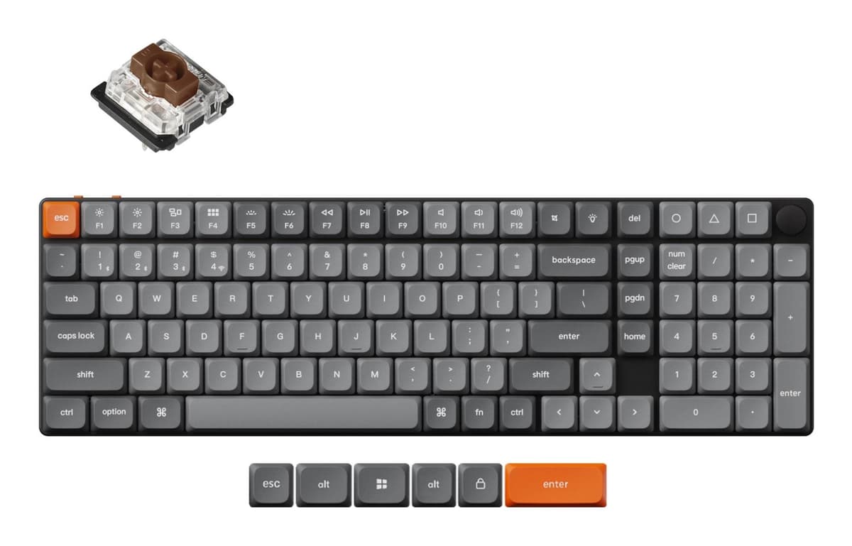 Keychron K17M-H3 75% Mechanical Keyboard RGB Black