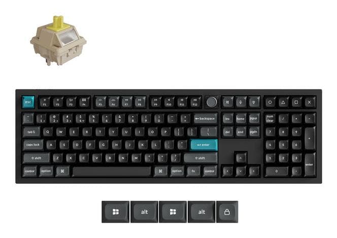 KEYCHRON Q6 ULTRA 8K Juhtmeta Mehaaniline Klaviatuur, Must