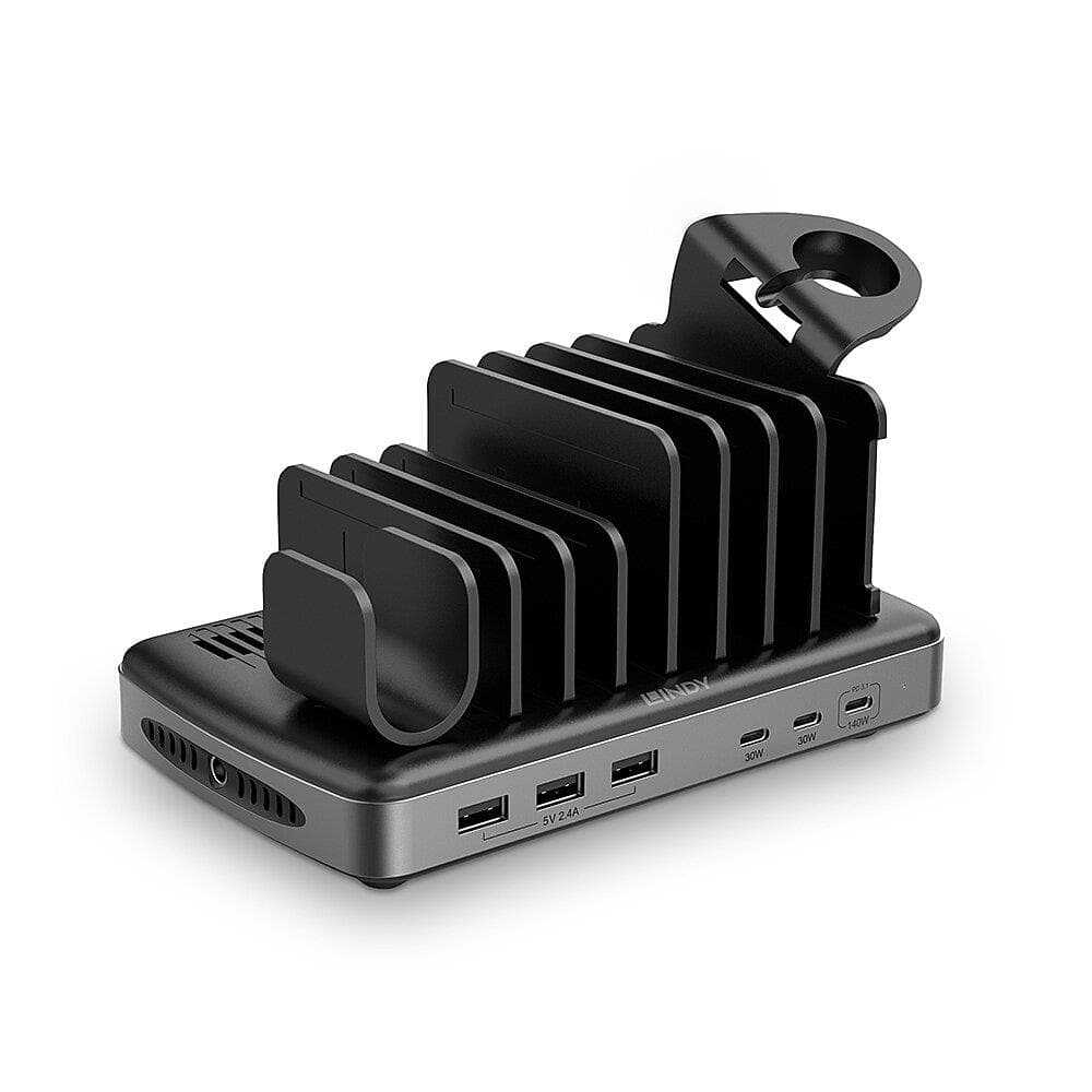 Lindy 160W 6-pordiga USB laadimisjaama