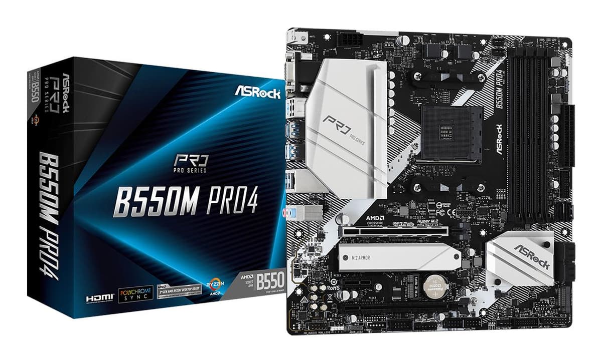 ASROCK B550M Pro4 Socket AM4 emaplaadi