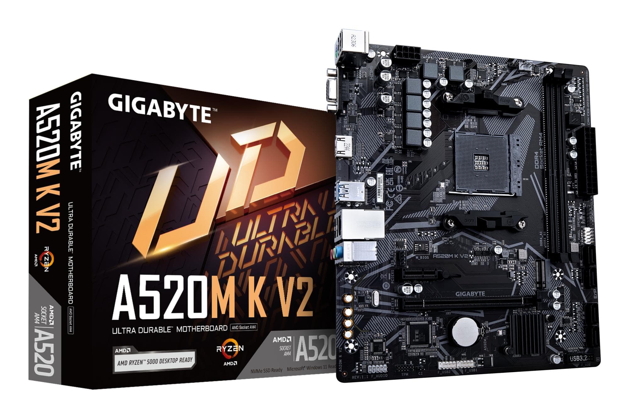 GIGABYTE A520MK V21.1 Socket AM4 Micro-ATX материнская плата