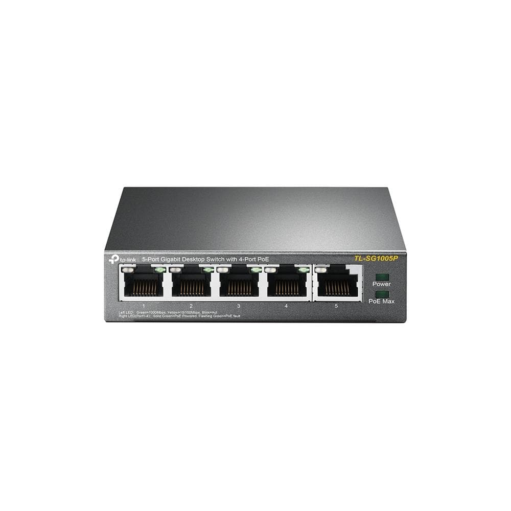 TP-Link TL-SG1005P 5-Port Gigabit Unmanaged PoE Switch Desktop
