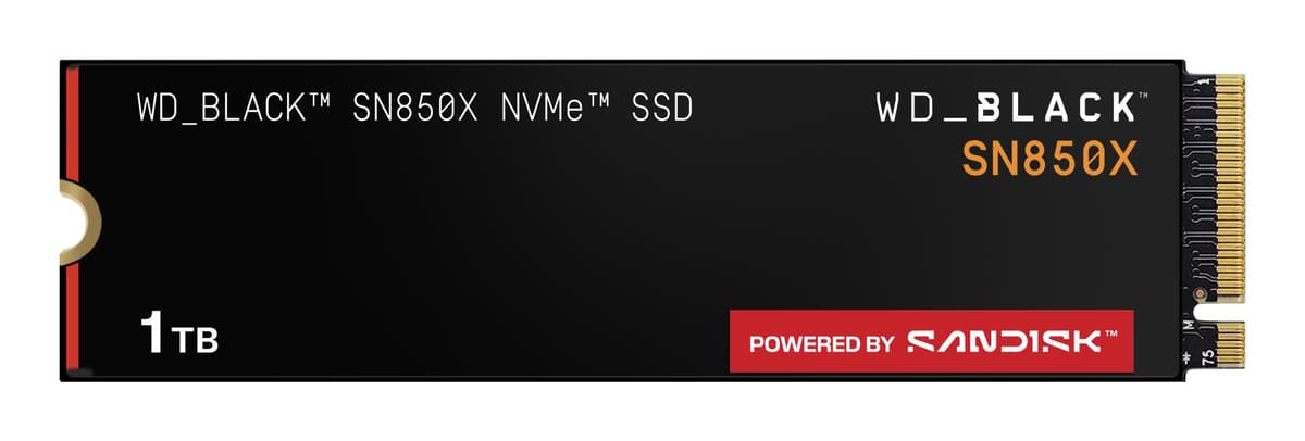 SanDisk Black SN850X 1TB NVMe SSD (M.2, PCIe 4.0)