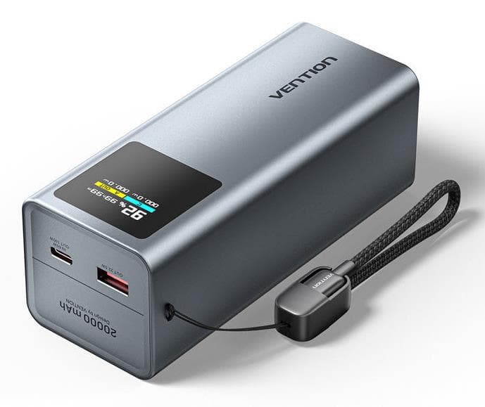 Vention Power Bank 20000mAh 100W USB-C Fast Charging
