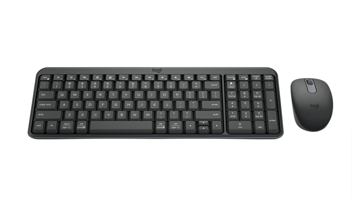 Logitech MK250 wireless keyboard and mouse combo graphite