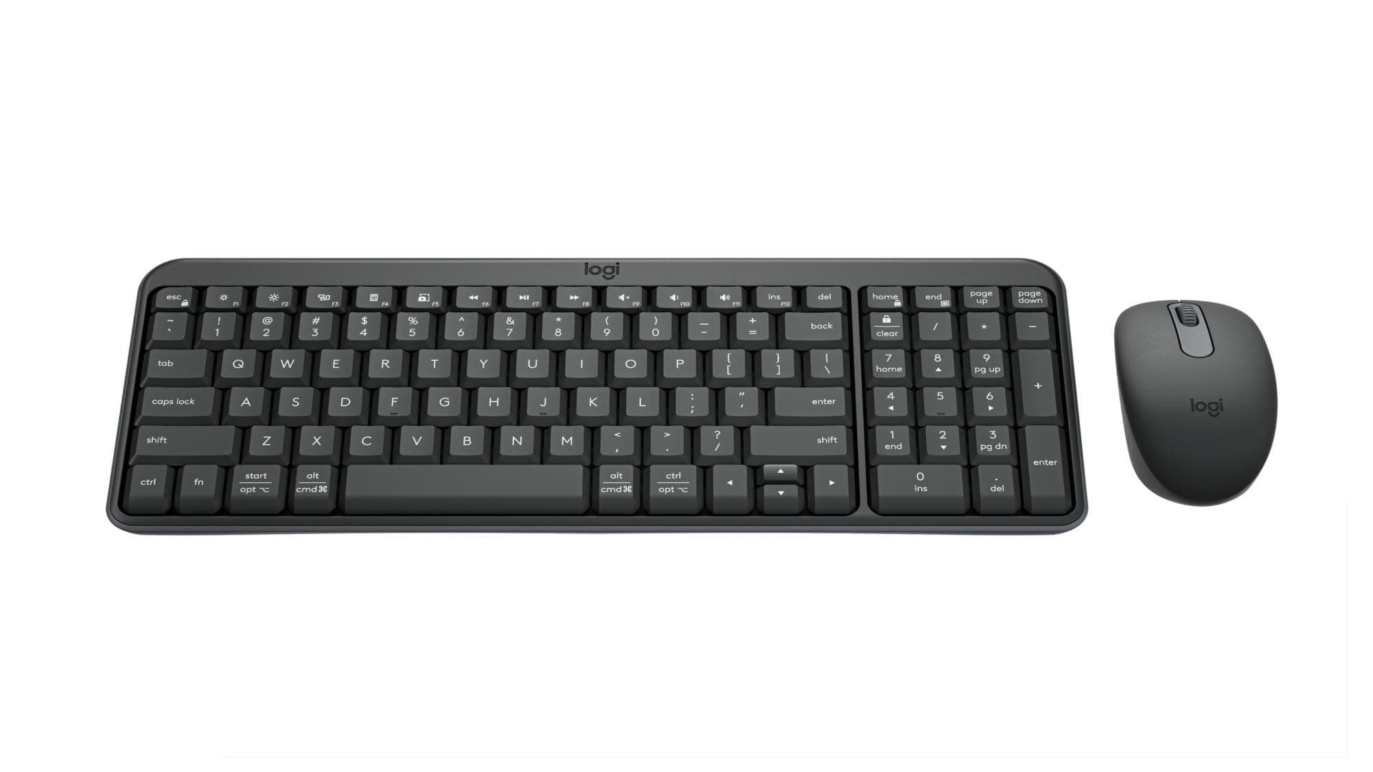 Logitech MK250 juhtmeta klaviatuur ja hiir, grafiit
