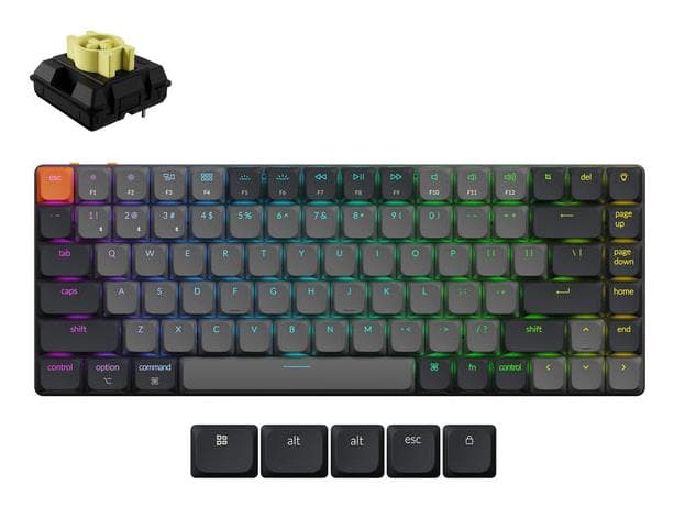 Keychron K3 75% RGB Mechanical Wireless Keyboard Grey