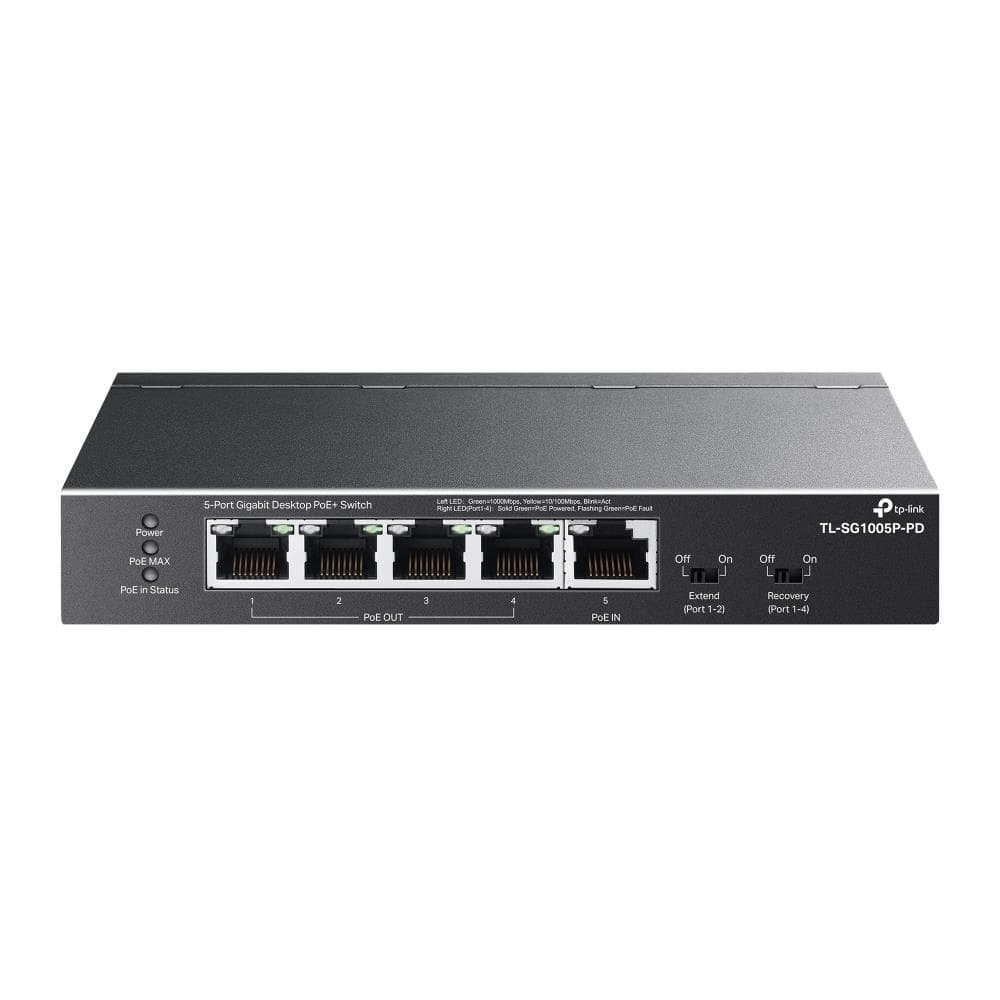 TP-LINK TL-SG1005P-PD Gigabit võrguklapp PoE+