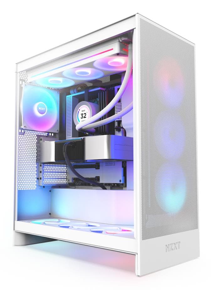 NZXT H7 Flow RGB valge midi-tower korpus ATX/EATX/mATX/Mini-ITX