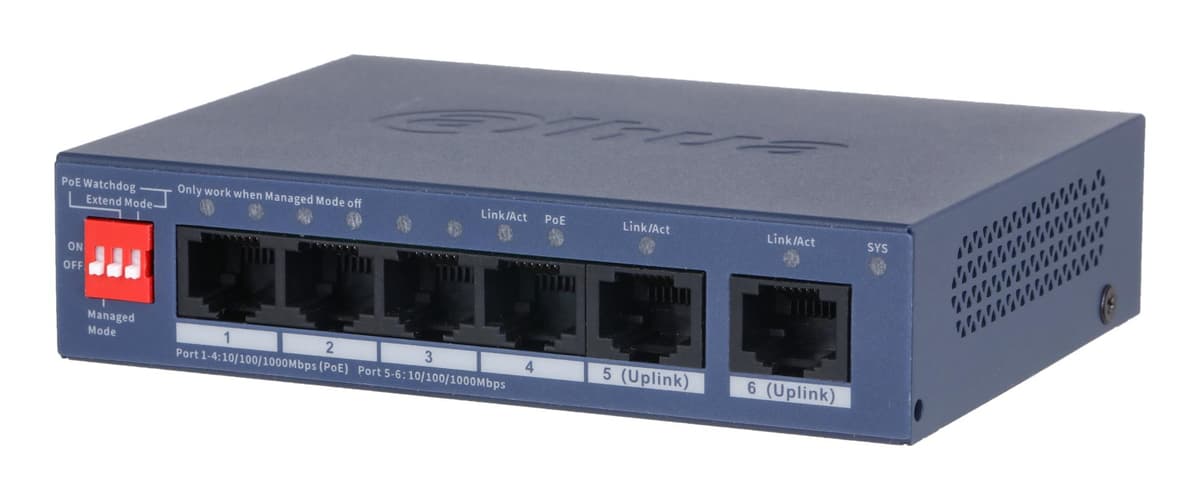DAHUA CS4006-4GT-36 hallatav Gigabit võrgumuundur PoE