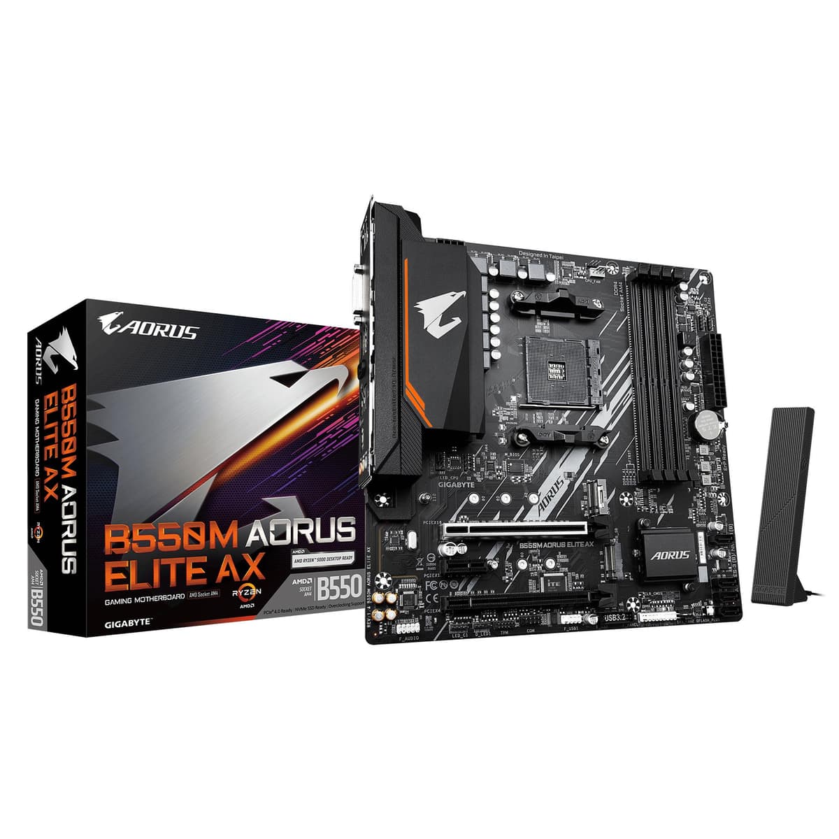 GIGABYTE B550M AORUS ELITE AX - micro ATX emaplaadi