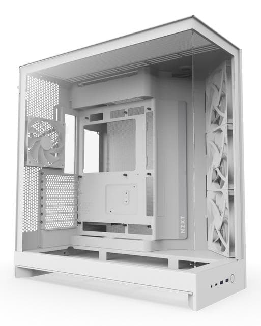 NZXT H9 Flow valge midi tower arvutikorpus ATX/EATX
