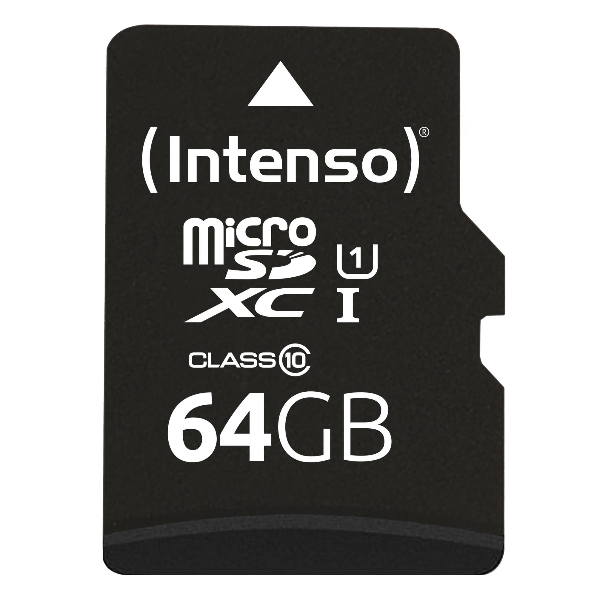 Intenso MicroSDXC 64GB UHS-I Class 10 microSD kaart