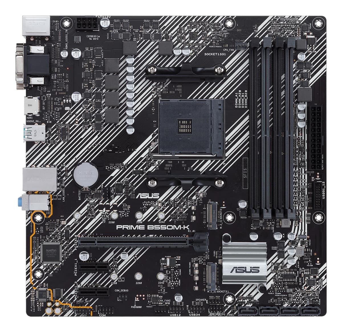 ASUS Prime B550M-K материнская плата AMD AM4 DDR4 Micro-ATX