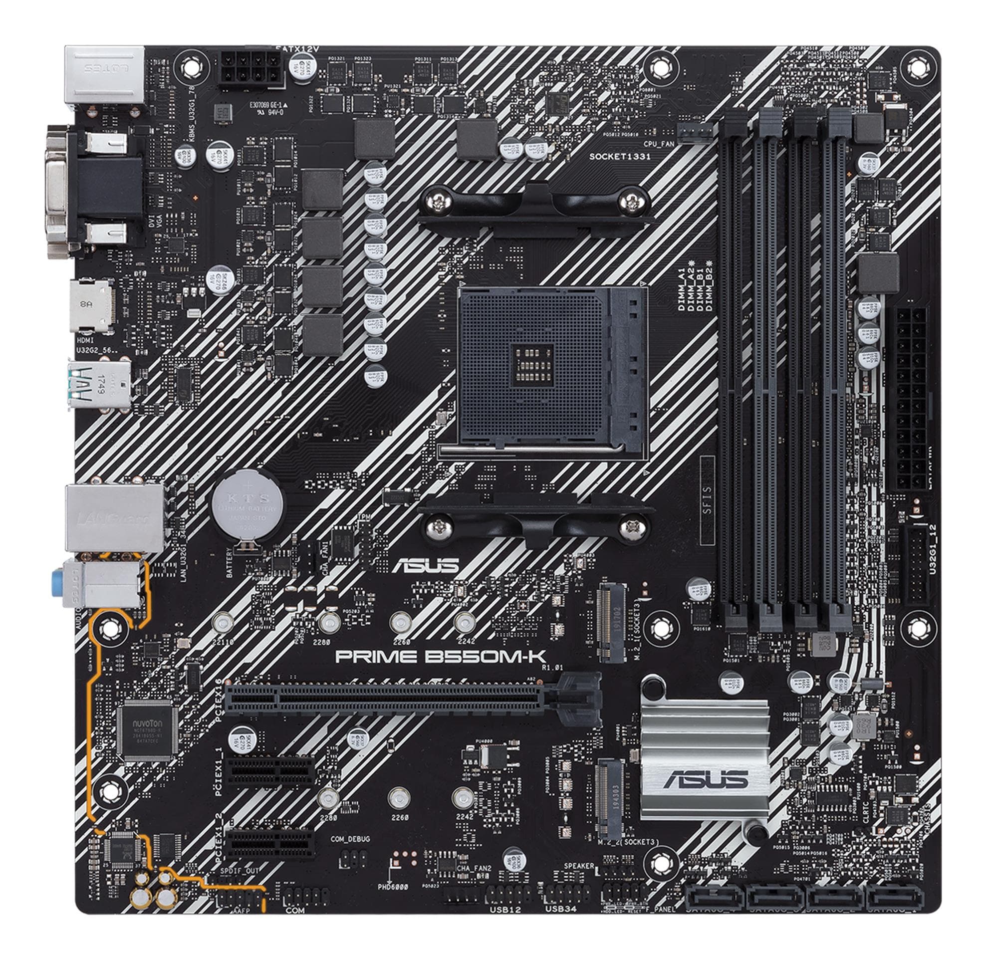 ASUS Prime B550M-K AM4 Micro-ATX Motherboard DDR4