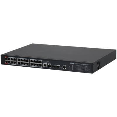 Управляемый коммутатор DAHUA S4228-24GT-360, 26 портов, 24 PoE, 360 Вт