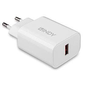 Lindy 18W Fast Wall Charger – White