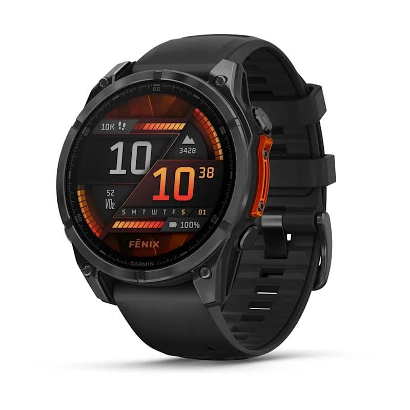 Garmin Fenix 8 Slate Gray smartwatch with heart rate monitor