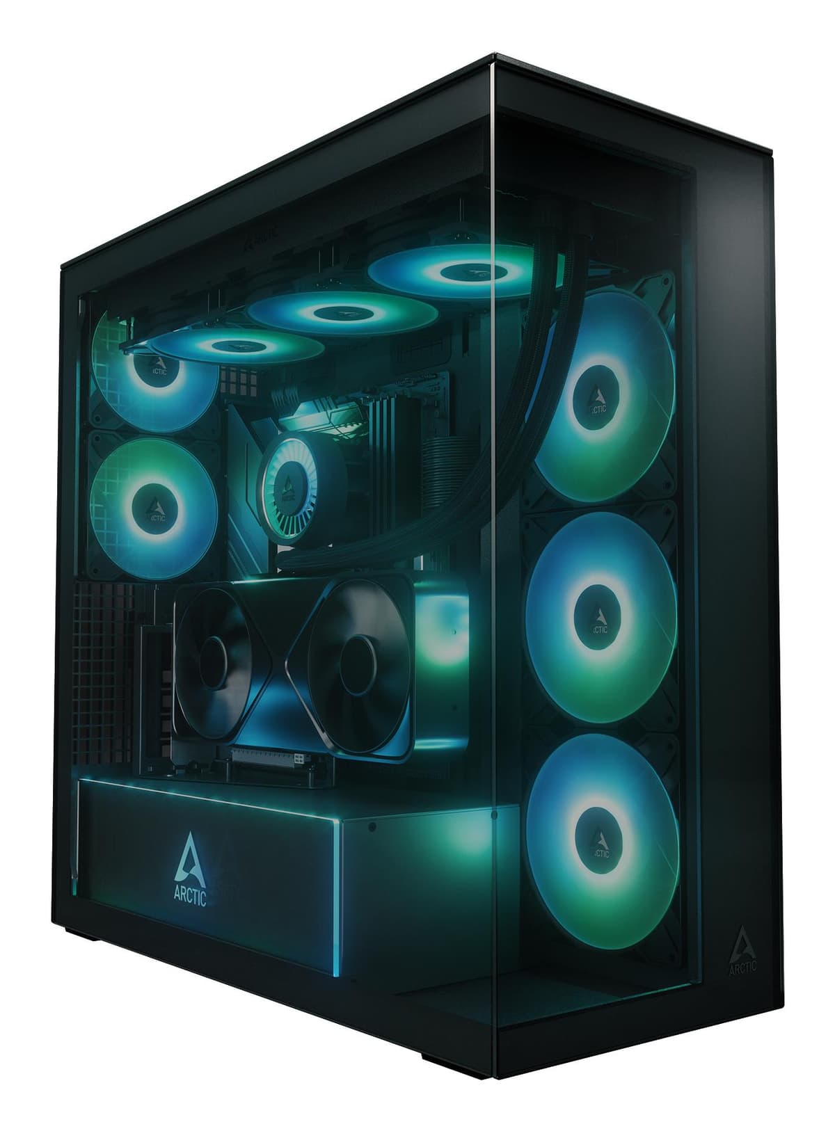 ARCTIC Xtender VG Midi Tower корпус для ПК с панорамным стеклом, чёрный