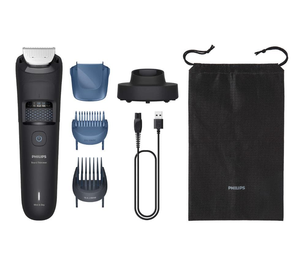 Philips BT5780/15 habemetrimmer, 40 pikkusastet, 0,4–20 mm, must