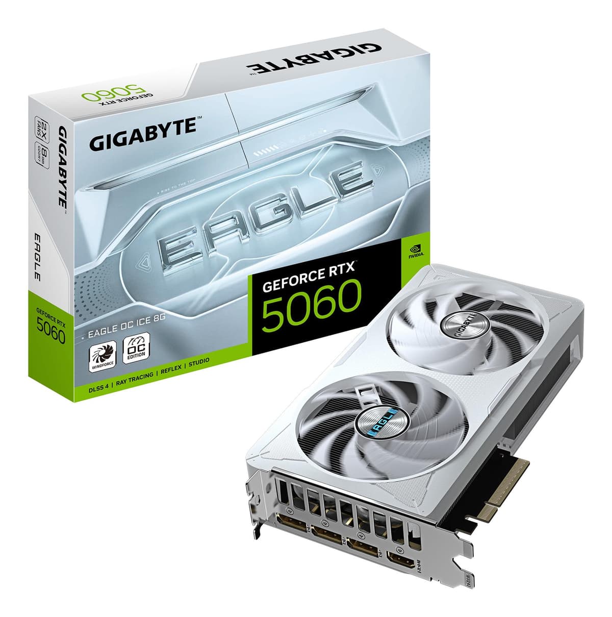 Gigabyte GeForce RTX 5060 Eagle OC Ice 8GB GDDR7 Graphics Card