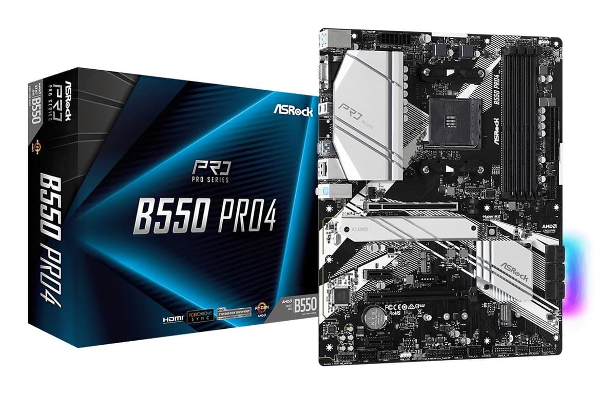 ASRock B550 Pro4 emaplaat AMD AM4 ATX DDR4