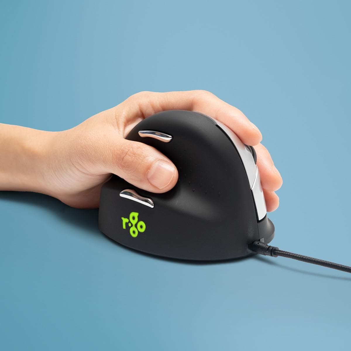 R-GO Tools RGOHELELA USB Optiline Hiir - Must
