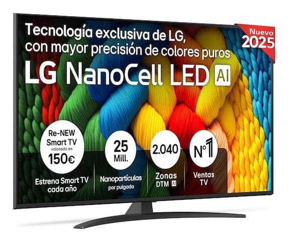 LG 55NANO81A6A 55" 4K телевизор NanoCell Smart TV