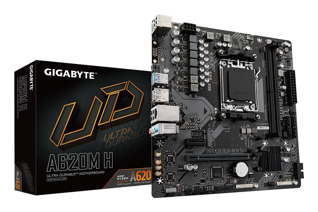 Gigabyte A620MH2.2 emaplaat AMD AM5 DDR5 Micro-ATX