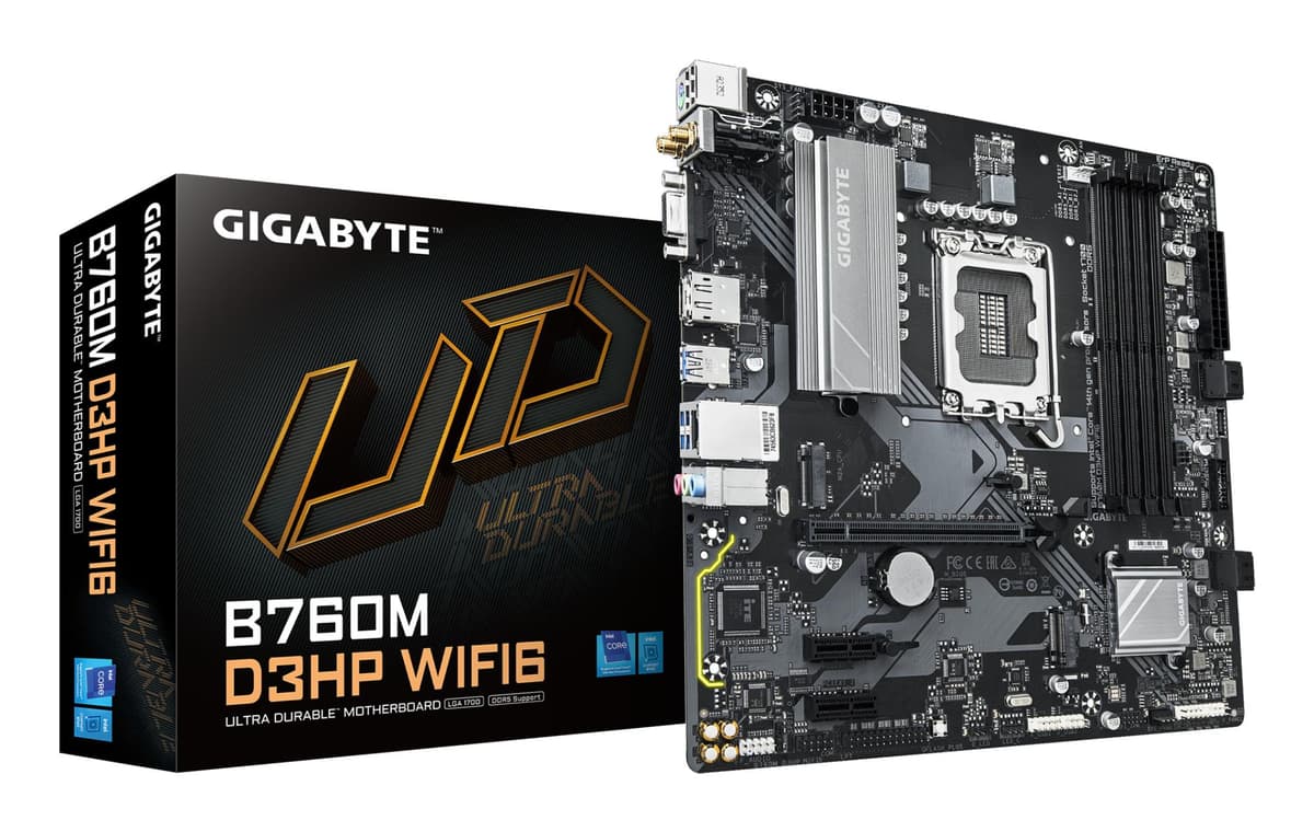Gigabyte B760M D3H Plus WiFi emaplaat Intel LGA1700 DDR5