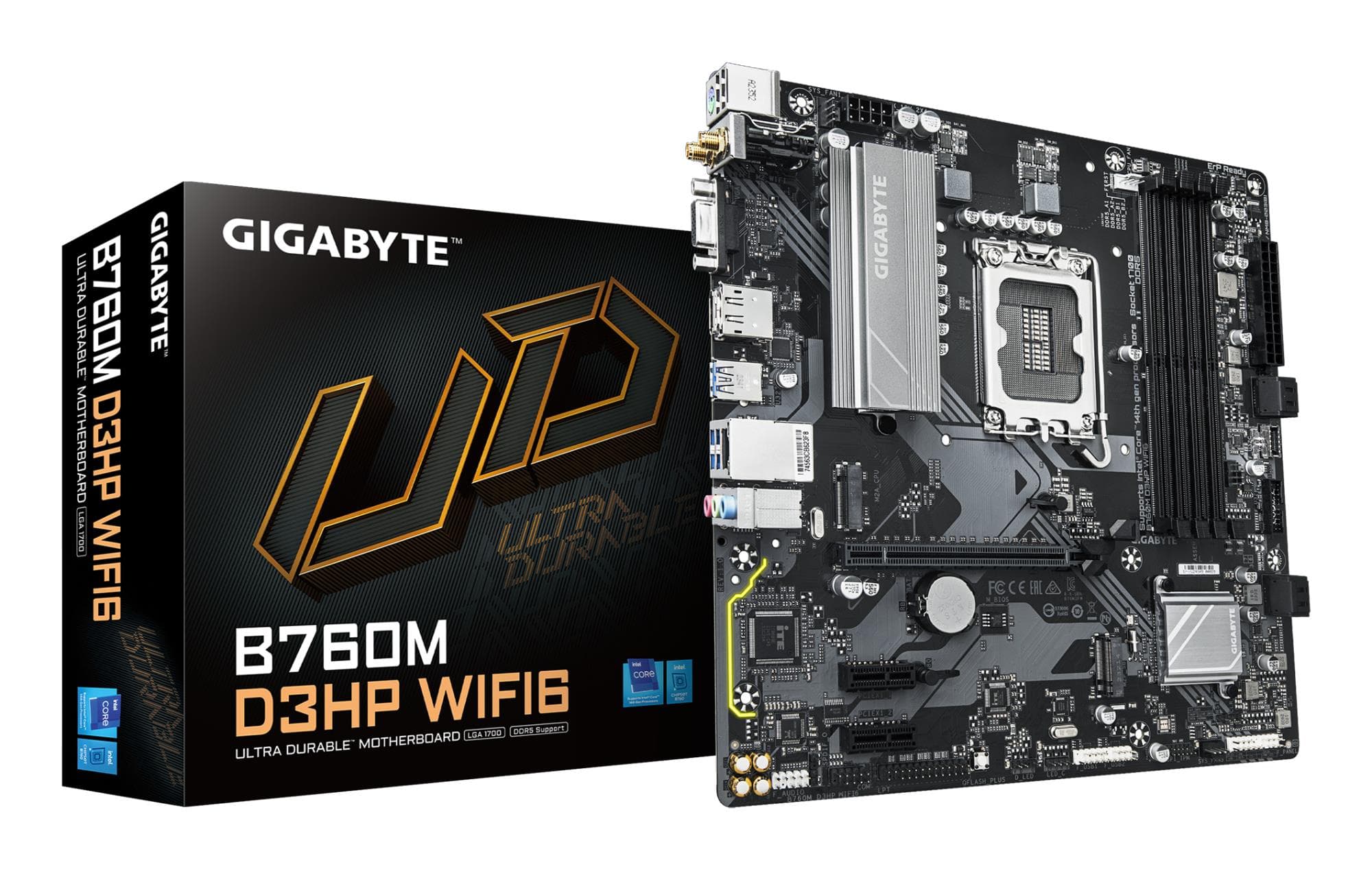 Gigabyte B760M D3H Plus WiFi emaplaat Intel LGA1700 DDR5