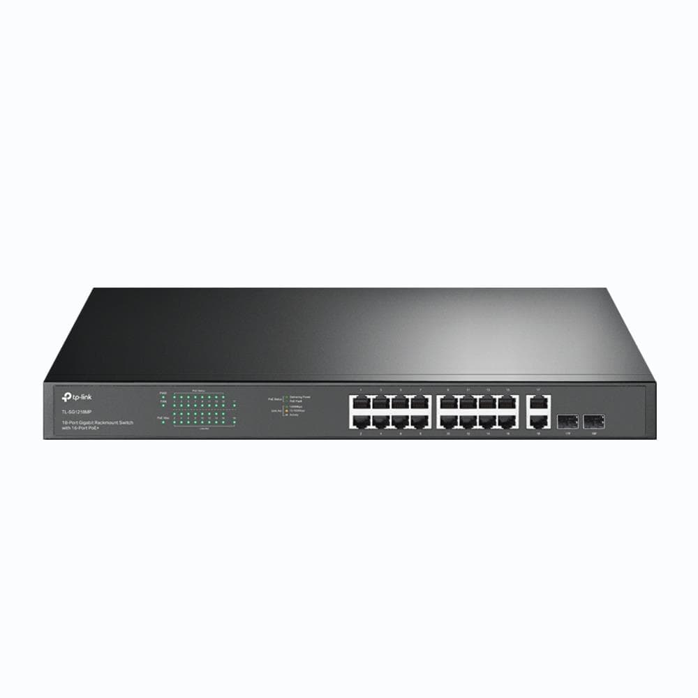 TP-Link TL-SG1218MP 18-pordi gigabit PoE+ switch rackile