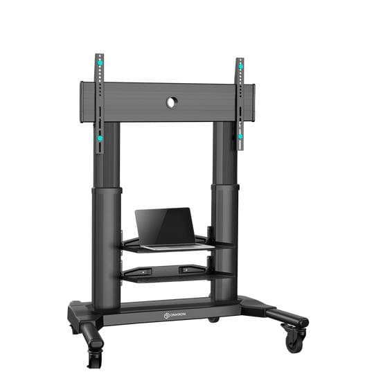 ONKRON TS2771-B Mobile TV Floor Stand for 40–80" TVs – Black