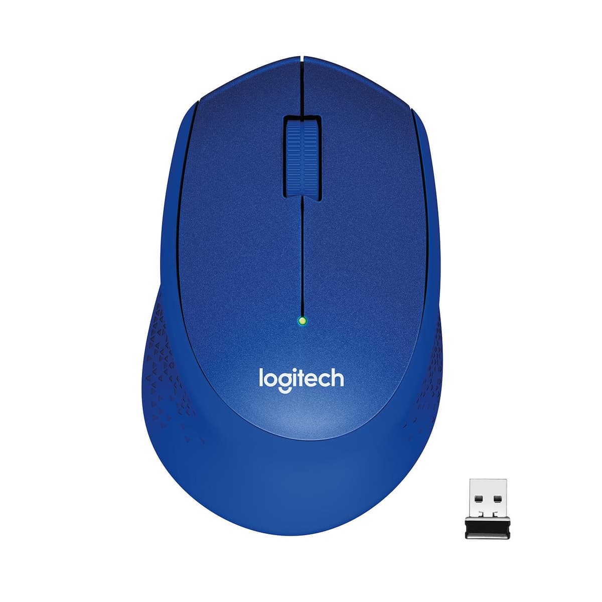 Logitech M330 Silent Plus Wireless Mouse, Blue, 1000 DPI