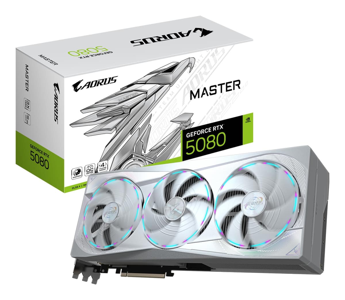 Gigabyte GeForce RTX 5080 16GB GDDR7 AORUS Master ICE graphics card