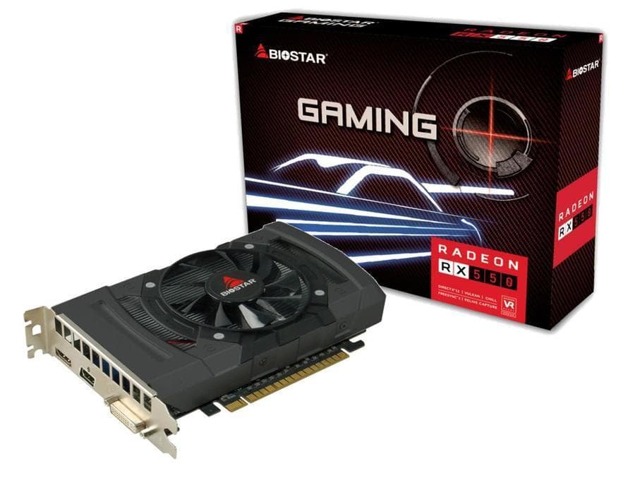 Biostar VA5505RF41 graafikakaart, Radeon RX 550 4 GB GDDR5
