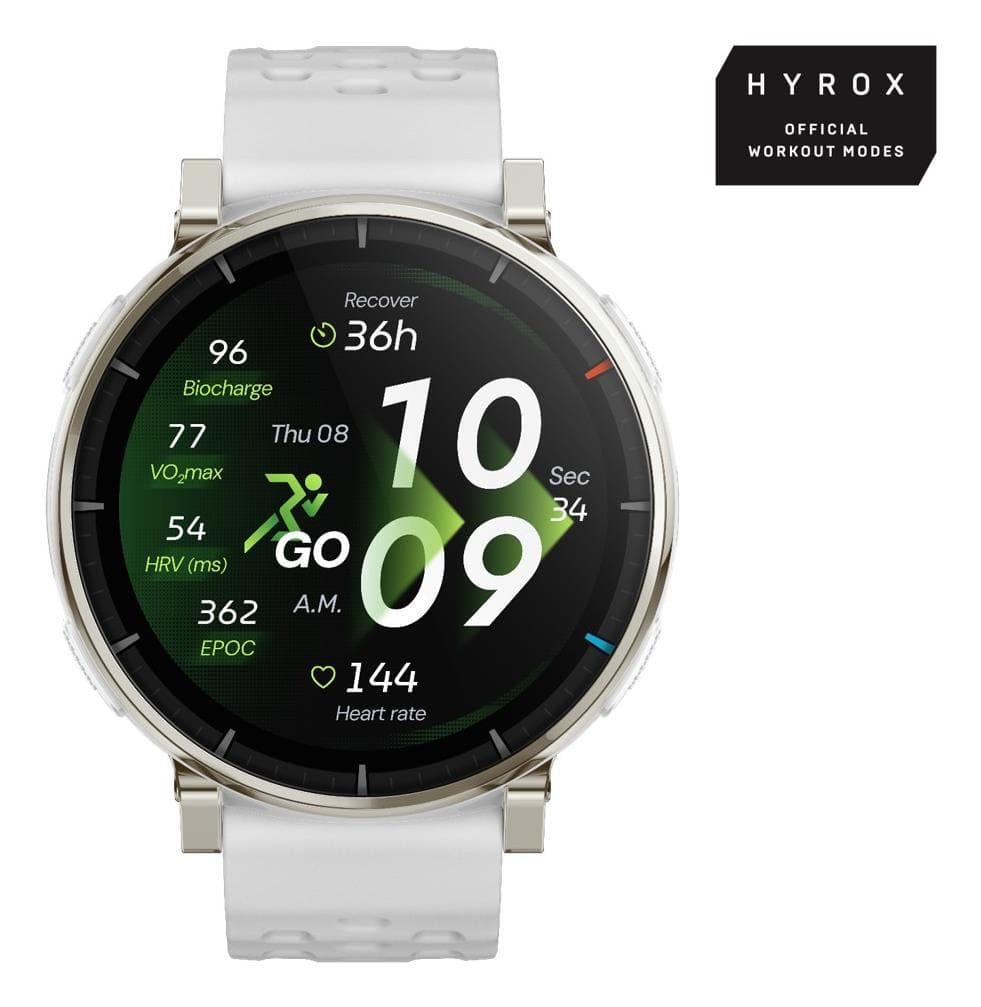 Amazfit Active 3 smartwatch, 1.32-inch AMOLED, sapphire glass, white