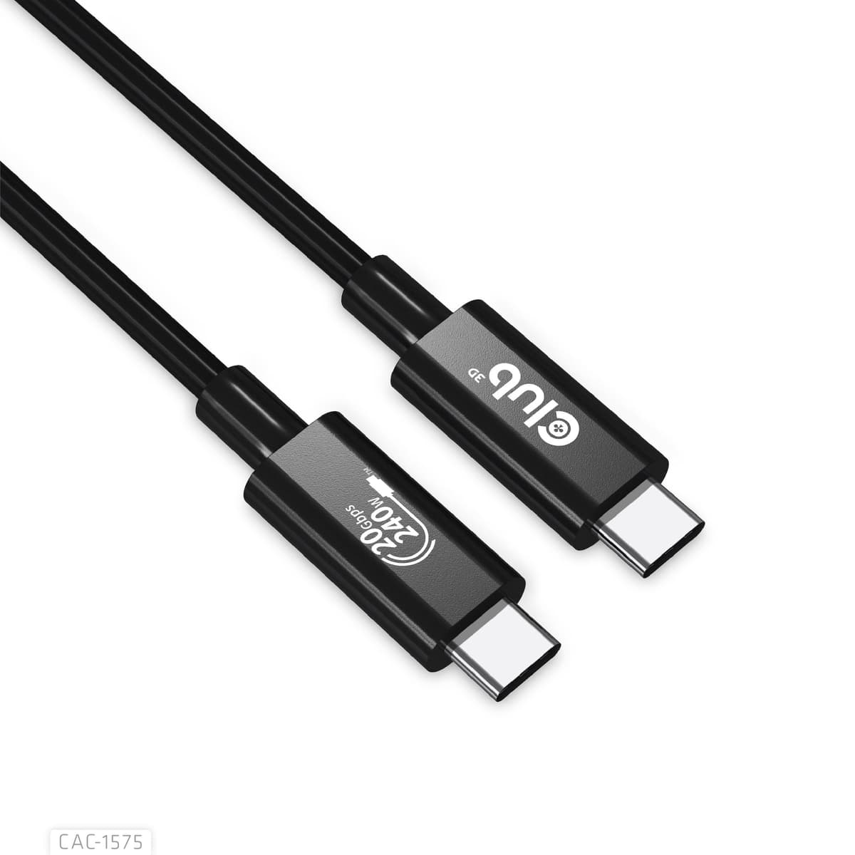 CLUB3D CAC-1575 USB-C кабель 2м черный USB4