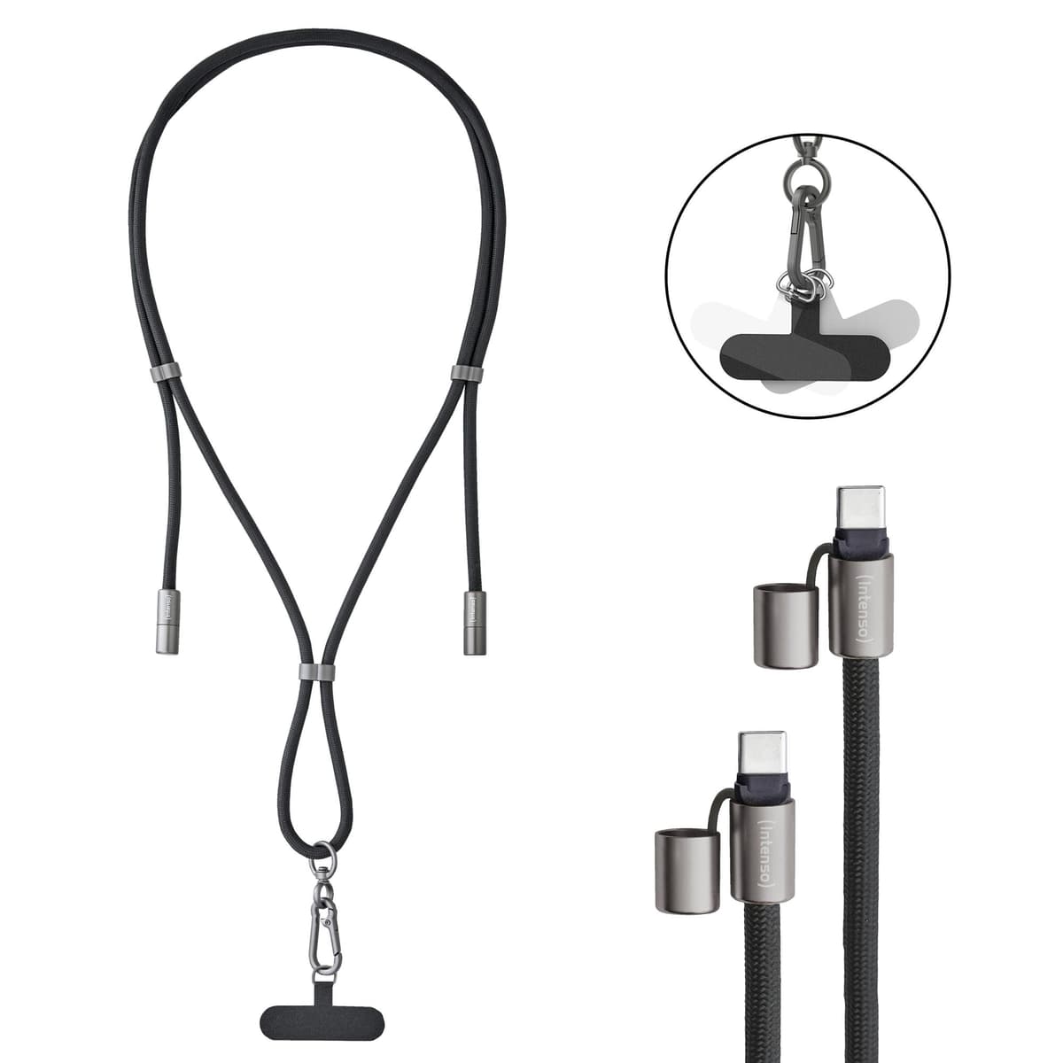 Intenso USB-C USB-C 1,65m kaabel must