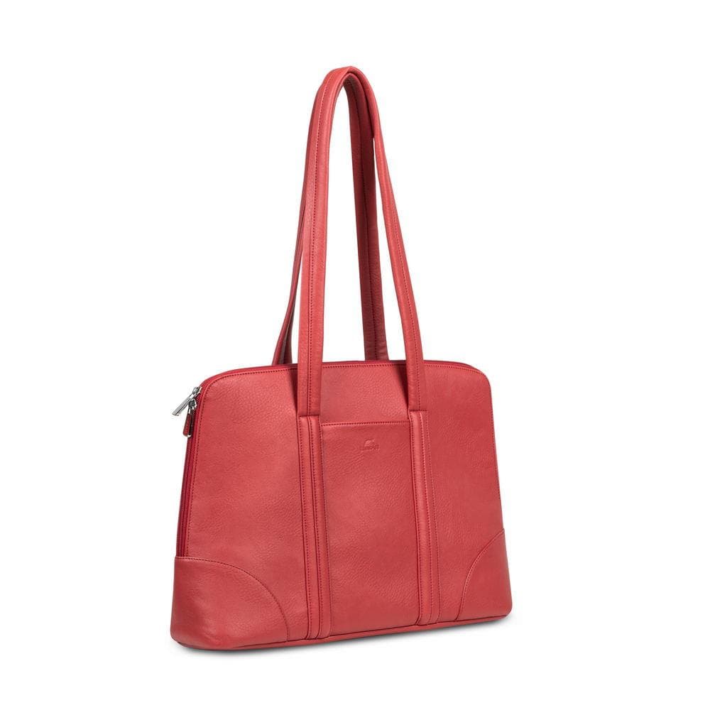 RIVACASE Lady's 14" Laptop Bag Red PU Leather