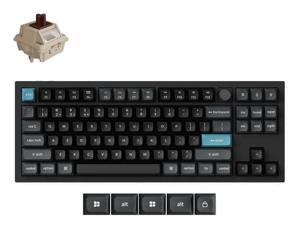 Keychron Q3 Ultra Wireless Mechanical Keyboard 80% Black