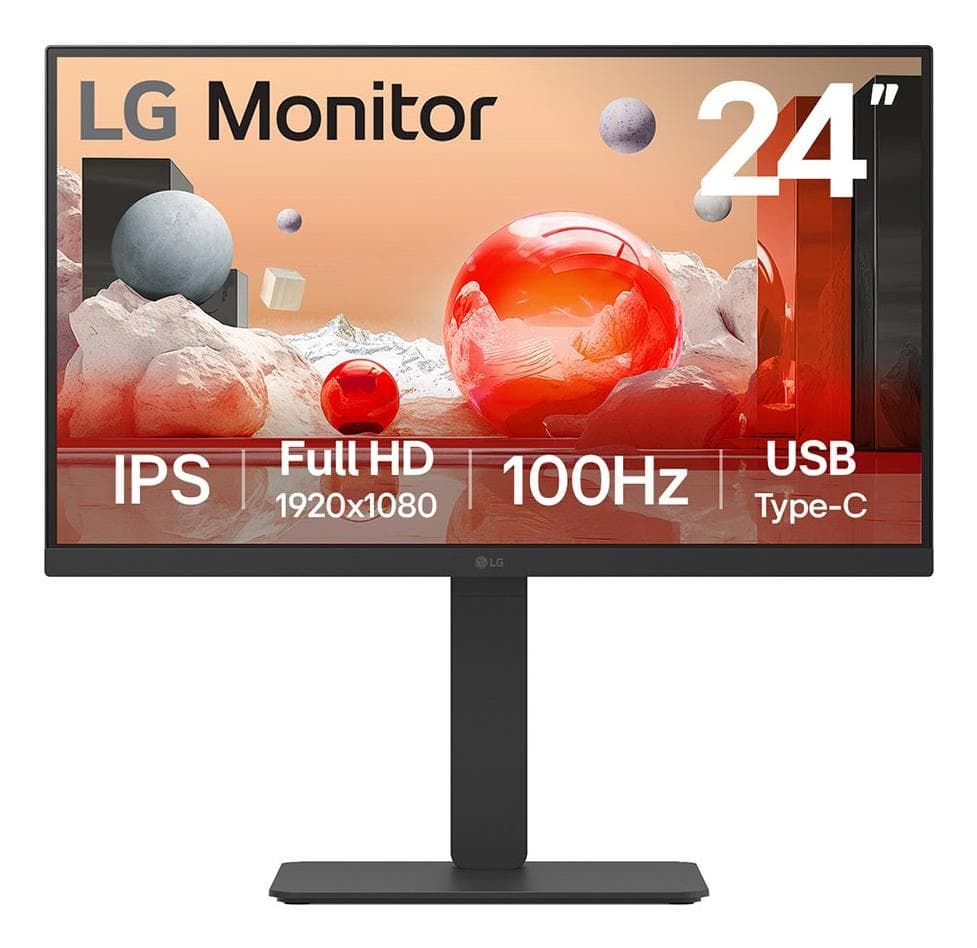LG 24BA750-B — профессиональный монитор 23.8" Full HD для офиса
